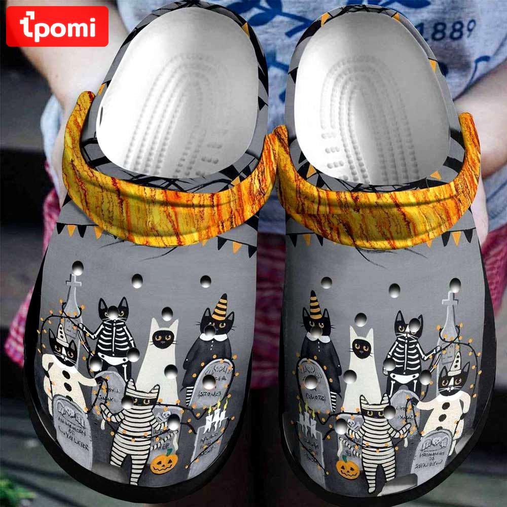 Crocs outfit - cat skeleton mummy horror halloween crocs crocband clogs shoes - 366 Crocs Outfit