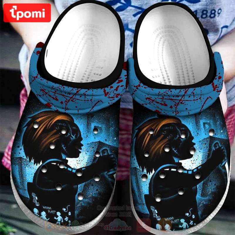 Crocs outfit - chucky blue shadow halloween crocs crocband clogs shoes - 387 Crocs Outfit