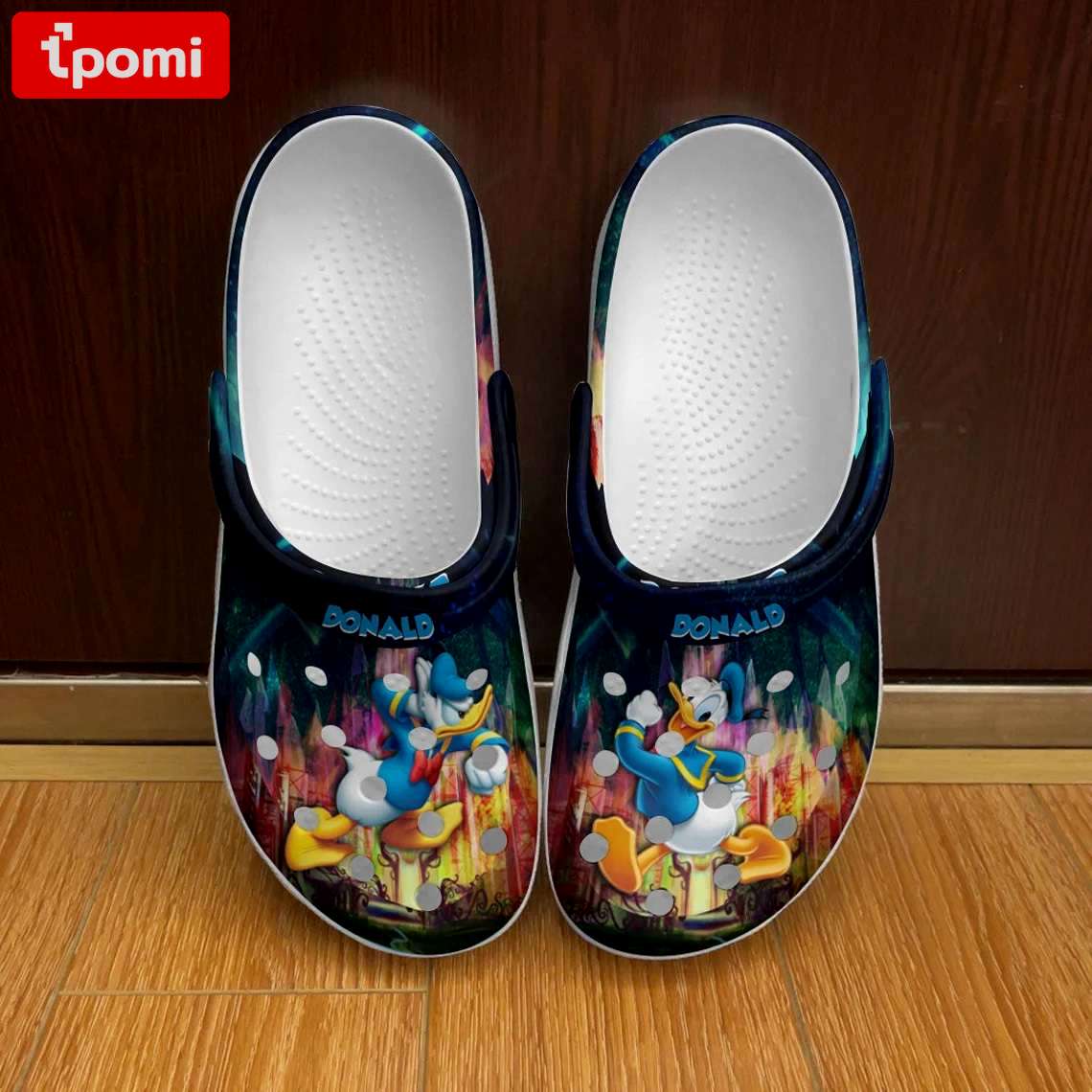Crocs outfit - donald duck full print rainbow disney graphic cartoon unisex crocs clogs crocband shoes - 634 Crocs Outfit