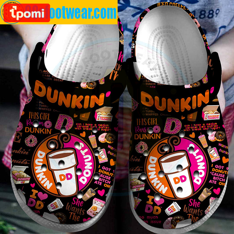 Crocs outfit - dunkin donuts crocs i love dd custom classic clog - 650 Crocs Outfit