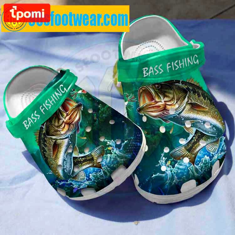 Crocs outfit - fishing crocs – amazing bass fishing custom classic clog - 704 Crocs Outfit