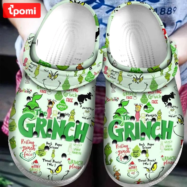 Crocs outfit - grinch pattern christmas crocs crocband clog shoes for men women - 795 Crocs Outfit