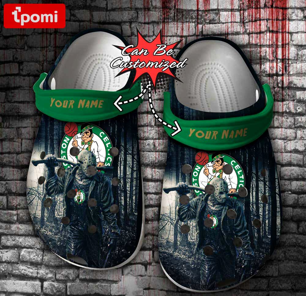 Crocs outfit - halloween crocs personalized boston celtics friday the 13th horror character jason voorhees clogs crocband shoes - 871 Crocs Outfit