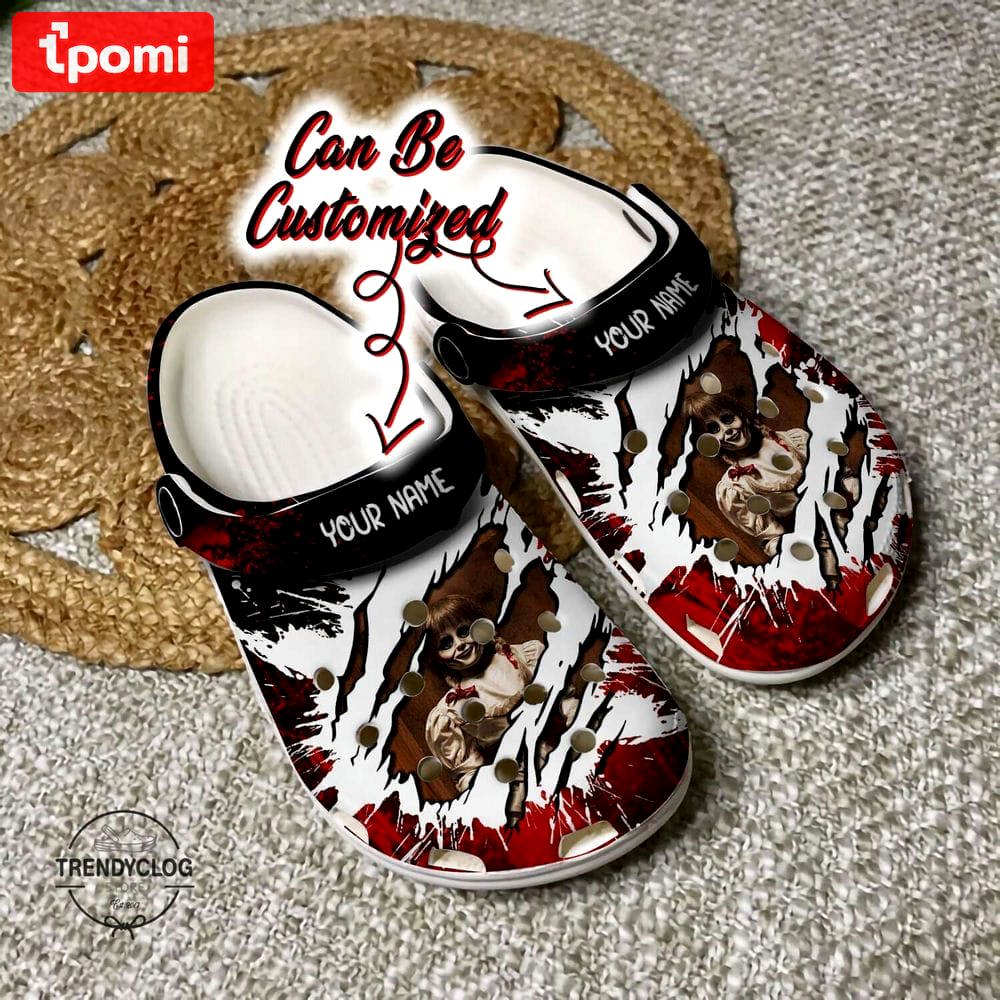 Crocs outfit - halloween crocs personalized halloween scary annabelle ripped clogs crocband shoes - 910 Crocs Outfit
