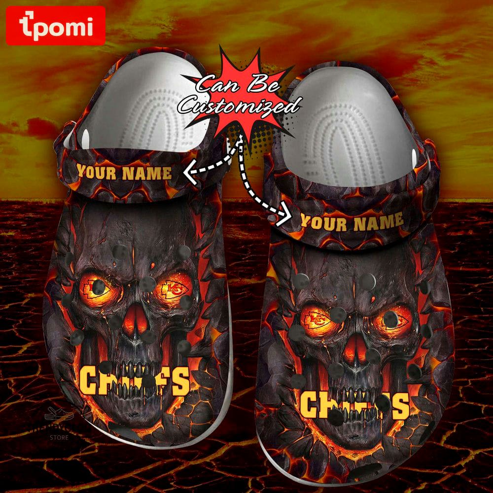 Crocs outfit - halloween crocs personalized kansas city chiefs skull lava clogs crocband shoes - 955 Crocs Outfit