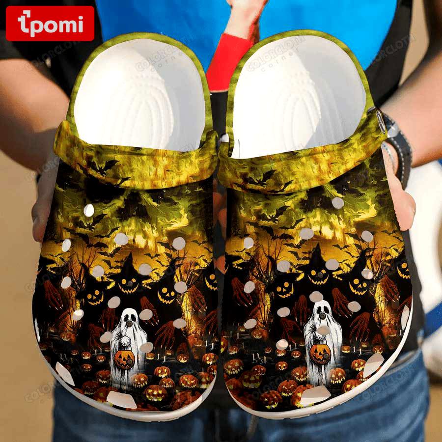 Crocs outfit - halloween ghost pumpkin light crocs clogs crocband shoes - 1030 Crocs Outfit