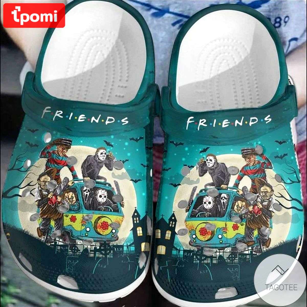 Crocs outfit - halloween horror movie characters friends on van crocs crocband clogs - 1047 Crocs Outfit