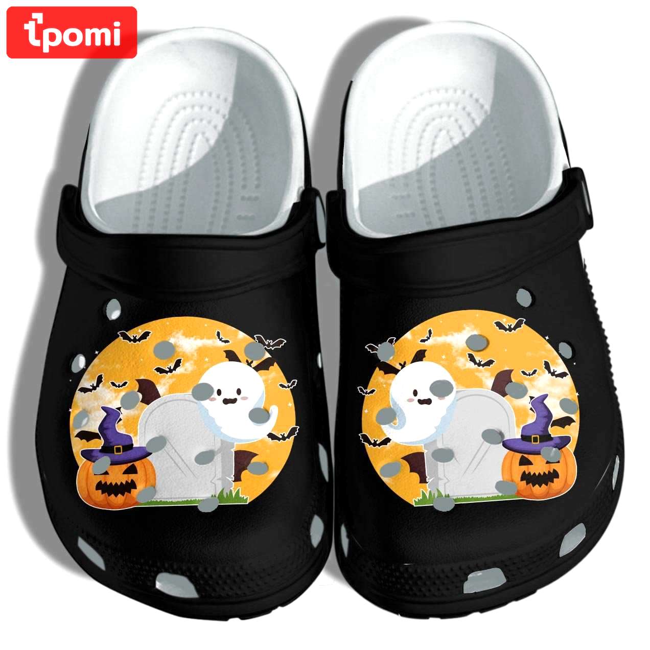Crocs outfit - happy halloween with ghost crocs crocband clogs shoes - 1126 Crocs Outfit