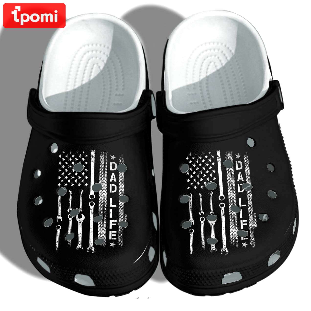 Crocs outfit - mechanic usa flag gifts for dad crocs crocband clog shoes - 1412 Crocs Outfit