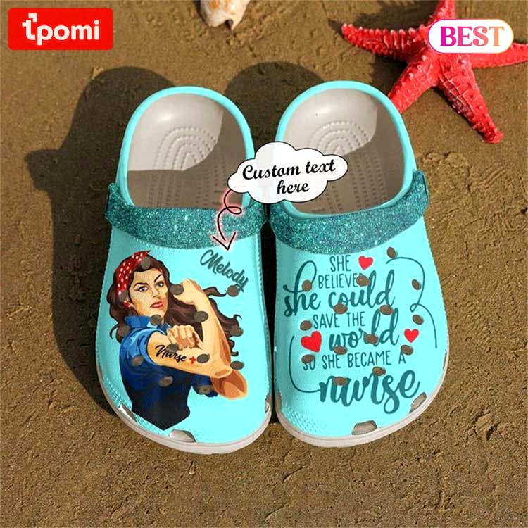 Crocs outfit - nurse crocs nurse personalized she believed could crocs clog shoes - 1529 Crocs Outfit