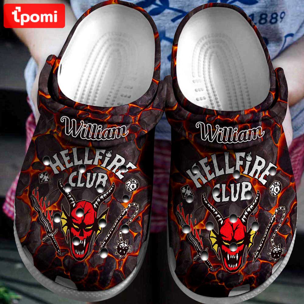 Crocs outfit - personalized name hellfire club stranger things 4 crocs clogs crocband shoes - 1773 Crocs Outfit