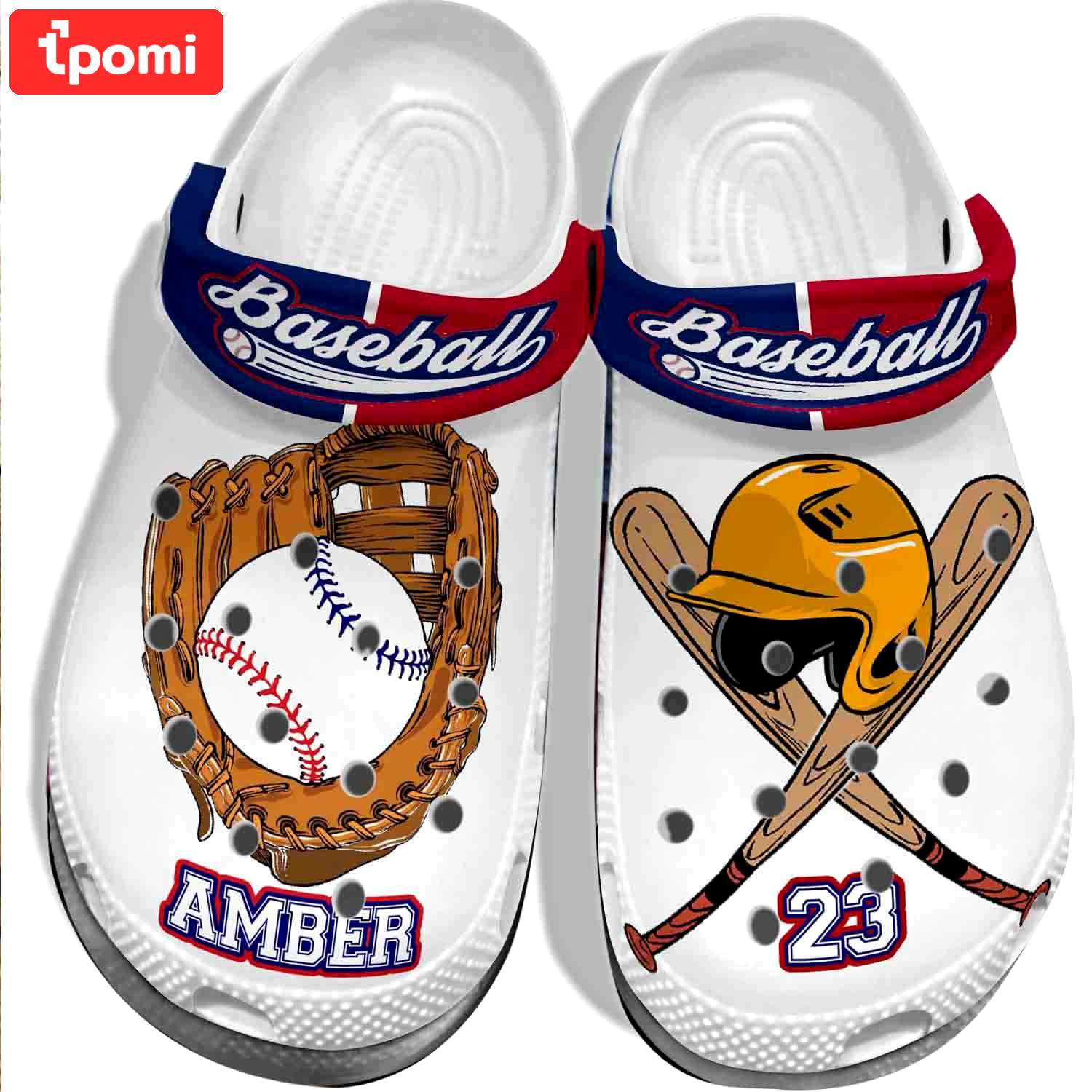 Crocs outfit - personalized player baseball equipment crocs crocband clogs - 1809 Crocs Outfit