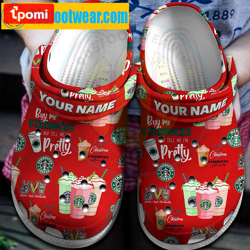 Crocs outfit - personalized starbucks crocs pretty drink starbucks coffee red classic clogs - 1843 Crocs Outfit
