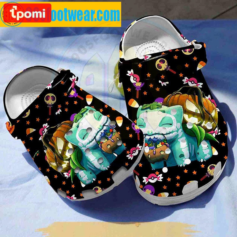 Crocs outfit - pokemon halloween crocs skeleton bulbasaur pokemon classic clogs - 1910 Crocs Outfit