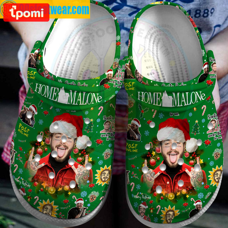 Crocs outfit - post malone crocs rap music christmas pattern classic clog shoes - 1932 Crocs Outfit