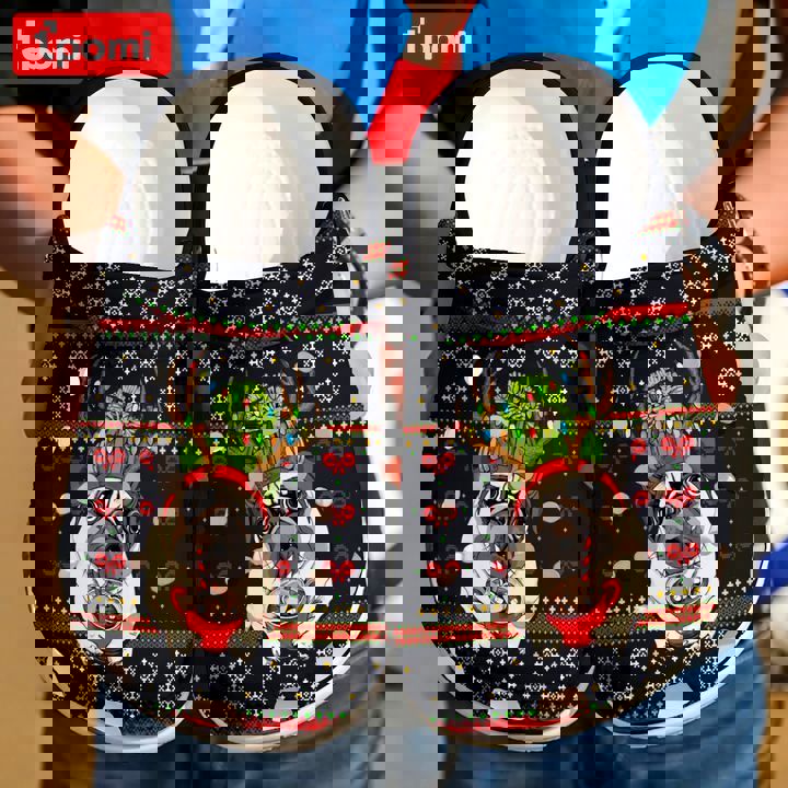 Crocs outfit - pug dog christmas ugly pattern crocs crocband clog shoes for men women - 1946 Crocs Outfit