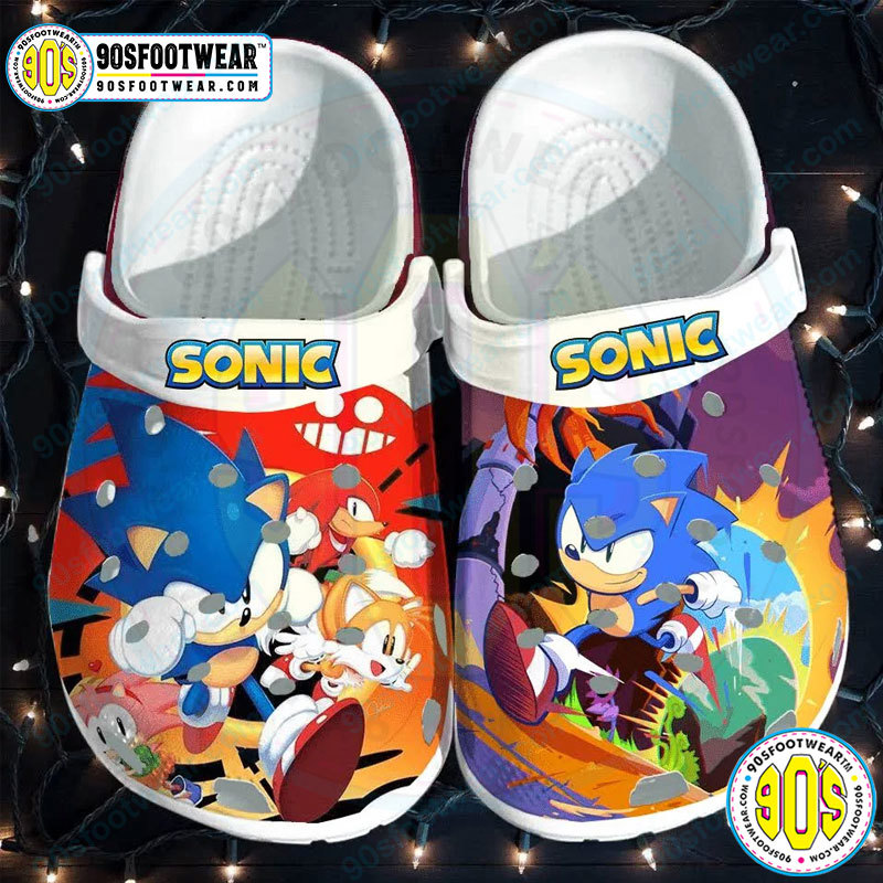 Crocs outfit - sonic crocs funny sonic the hedgehog game and movie art clog shoes - 2020 Crocs Outfit