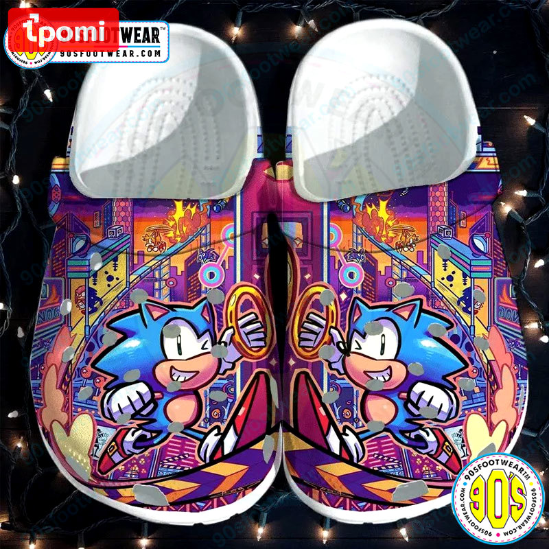 Crocs outfit - sonic crocs sonic the hedgehog game and movie art pattern clog shoes - 2026 Crocs Outfit
