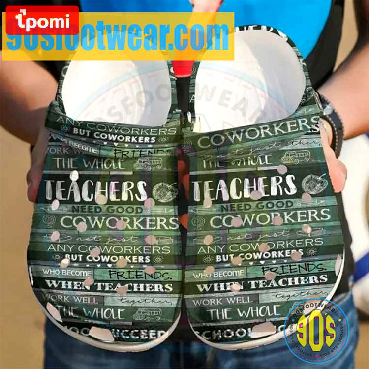 Crocs outfit - teacher crocs – teacher good coworkers pattern clogs - 2166 Crocs Outfit