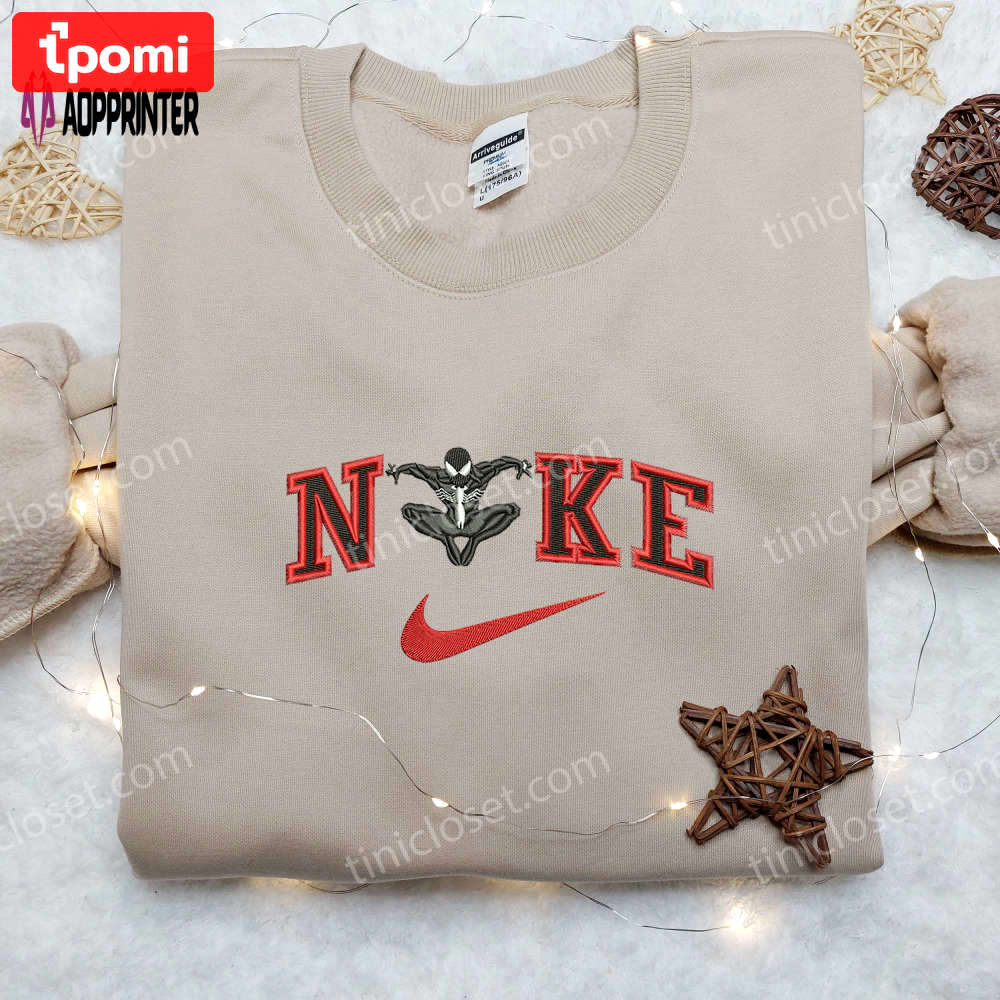 Custom venom x nike embroidered shirt – marvel venom shirt Embroidered Shirt