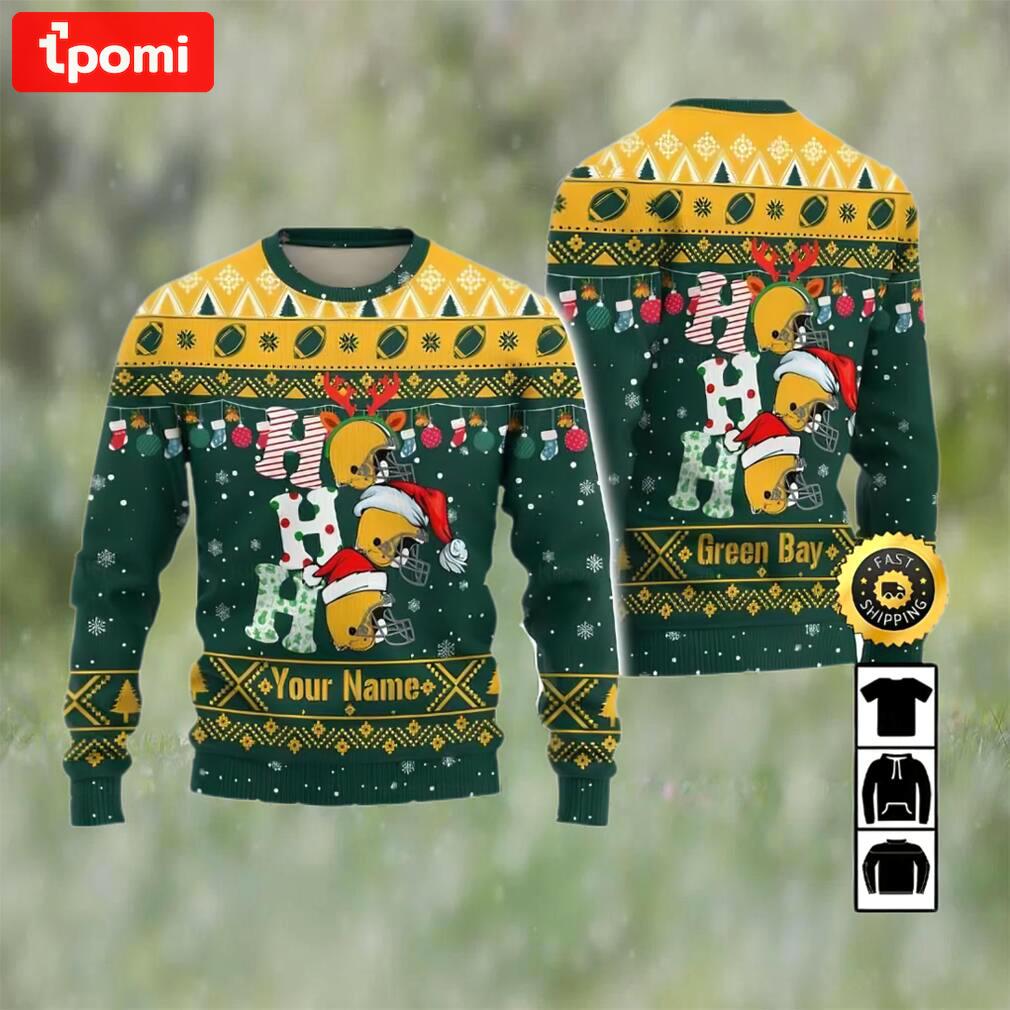 Customized green bay packers ugly christmas sweater, faux wool sweater, national football league, gifts for fans football nfl, football 3d ugly sweater ? prinvity Christmas Ugly Sweater