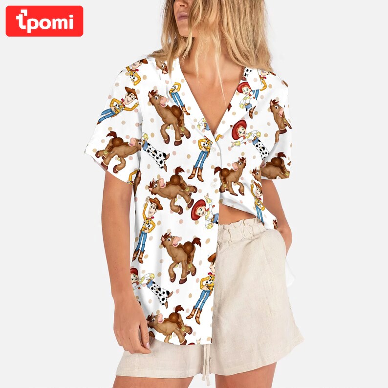 Cute toy story disney hawaiian shirt Hawaii Shirt Shorts & Flip Flops