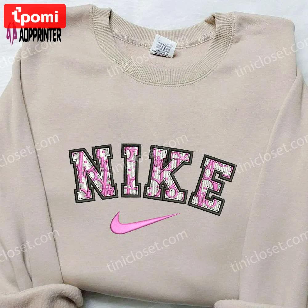 D motif x nike embroidered shirt: custom gift for son limited edition nike embroidery Embroidered Shirt
