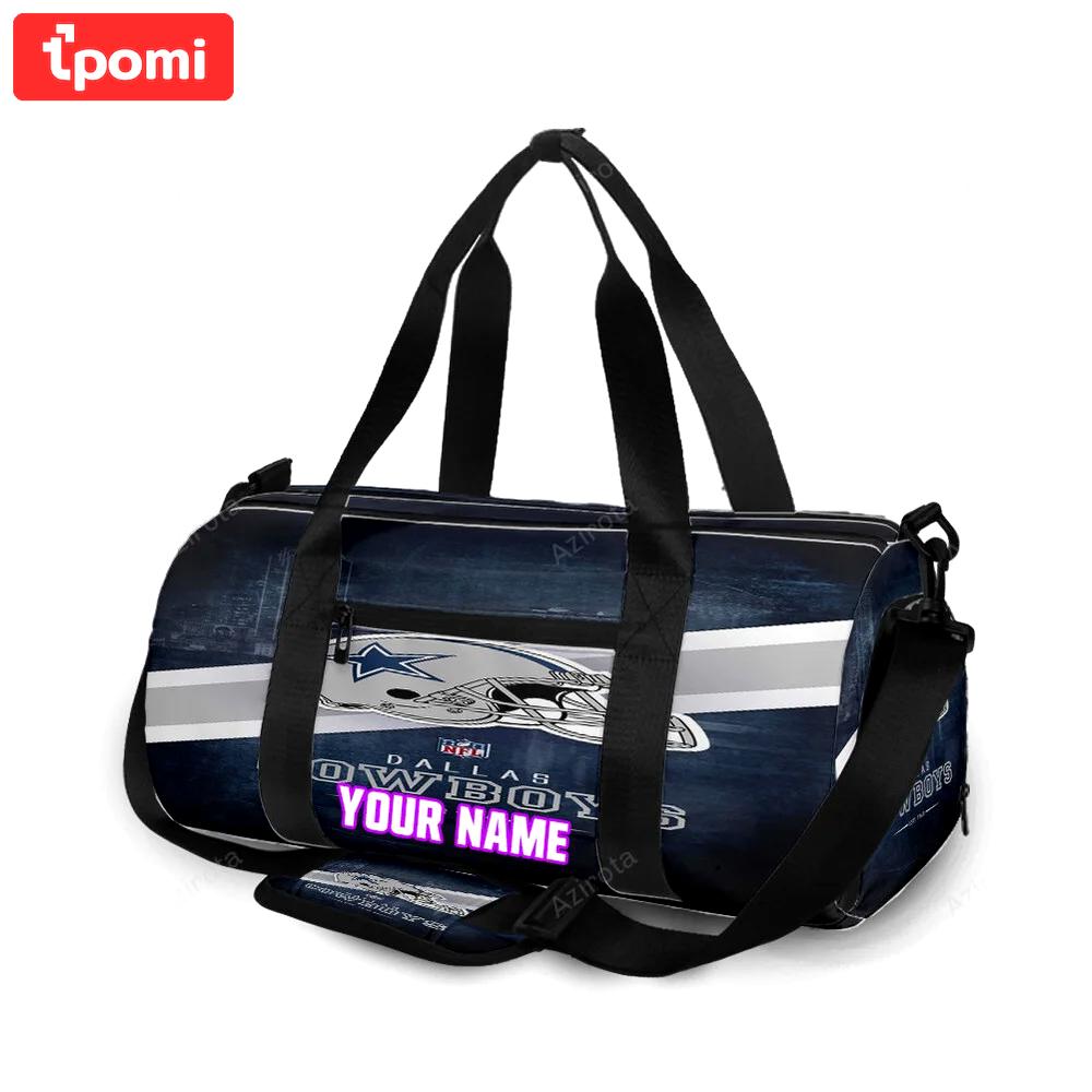 Dallas cowboys est 1960 helmet city personalized name travel bag gym bag 189 Travel Bag