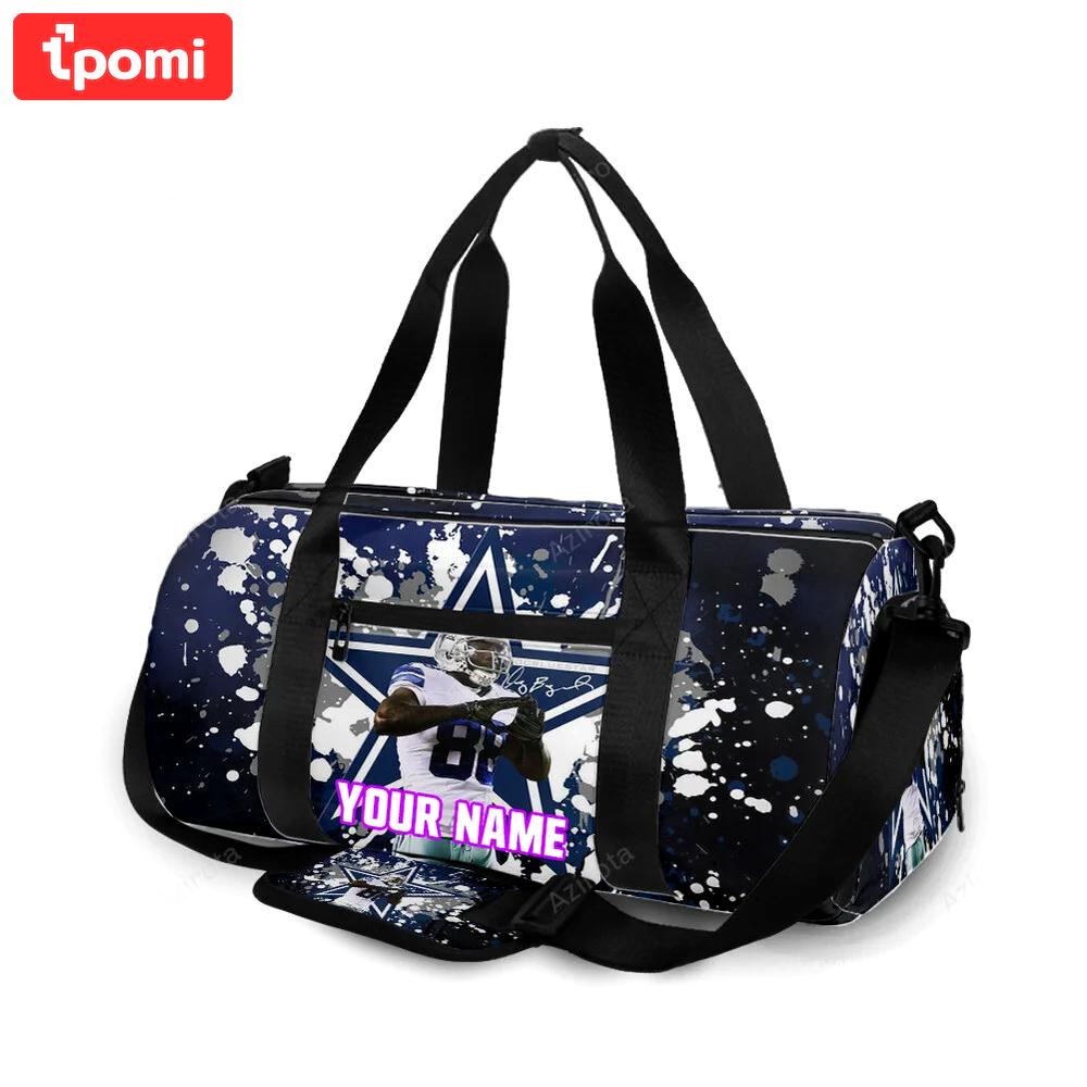 Dallas cowboys player painting star personalized name travel bag gym bag 2171 Travel Bag