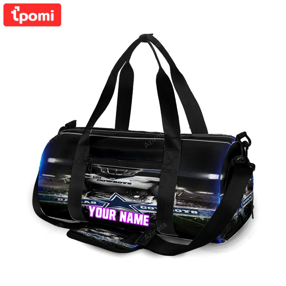 Dallas cowboys player stadium personalized name travel bag gym bag 1518 Travel Bag