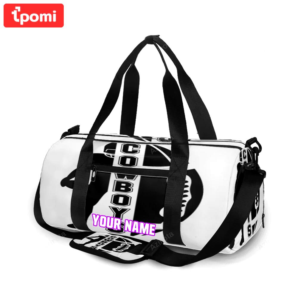 Dallas cowboys player with ball personalized name travel bag gym bag 1242 Travel Bag