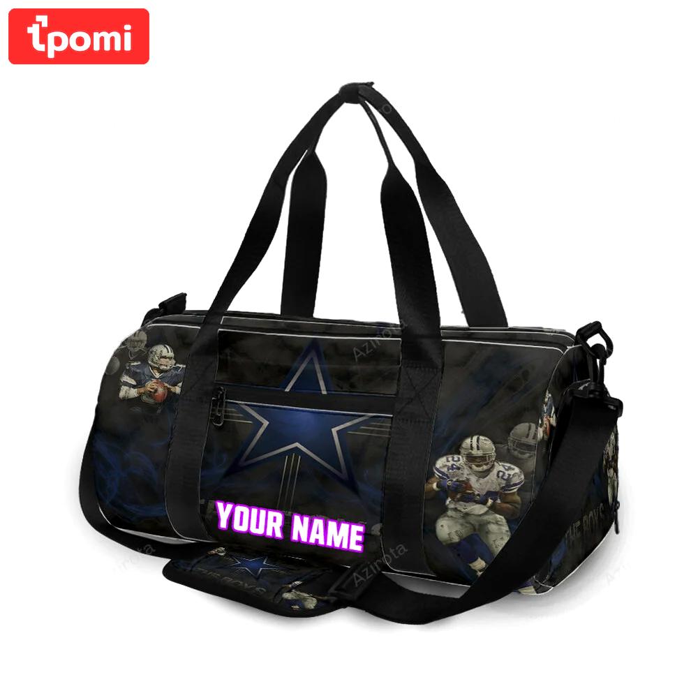 Dallas cowboys players star smoke personalized name travel bag gym bag 1582 Travel Bag