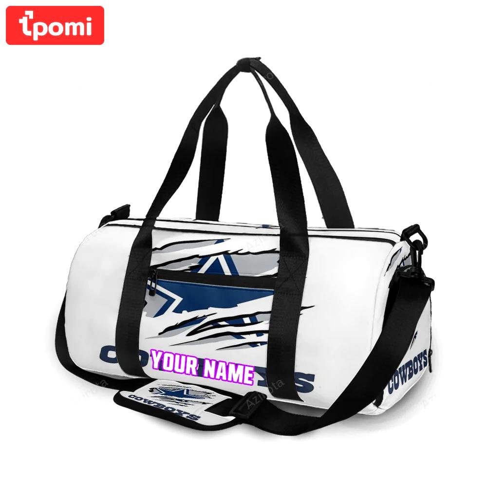 Dallas cowboys tear star personalized name travel bag gym bag 1306 Travel Bag