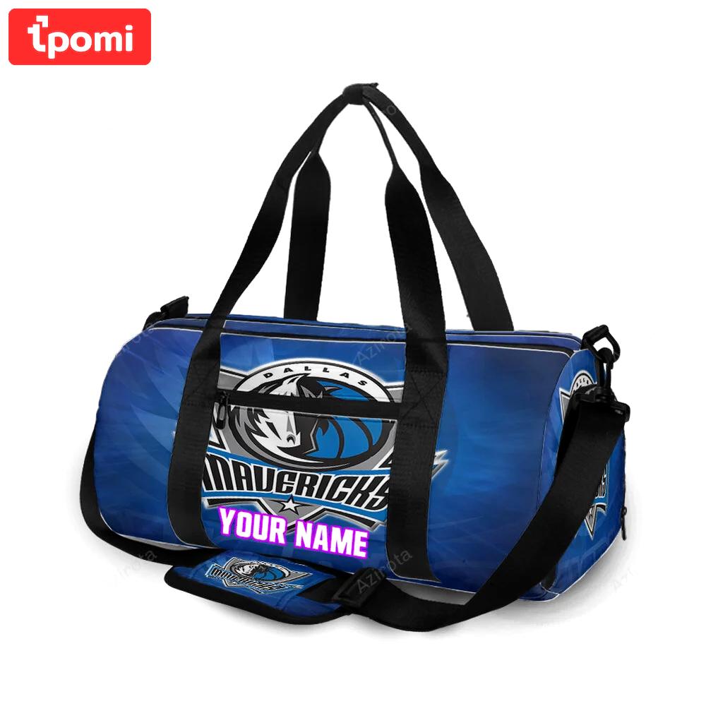 Dallas mavericks logo art 16 personalized name travel bag gym bag 1912 Travel Bag