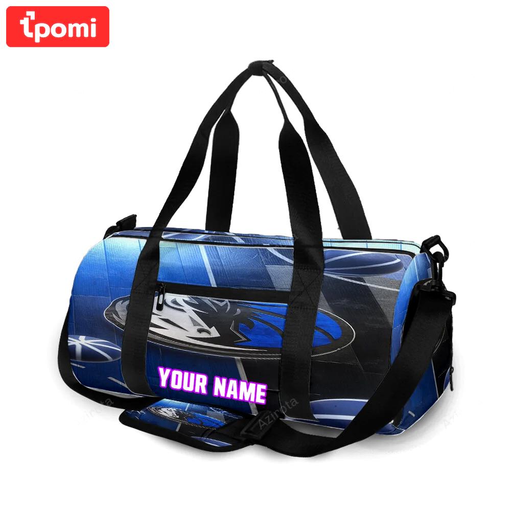 Dallas mavericks logo art 25 personalized name travel bag gym bag 535 Travel Bag