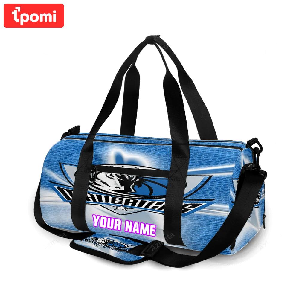 Dallas mavericks logo art 27 personalized name travel bag gym bag 1507 Travel Bag