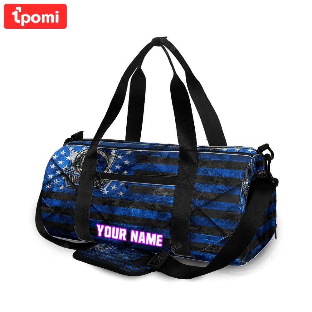 Dallas mavericks logo art 5 personalized name travel bag gym bag 624 Travel Bag