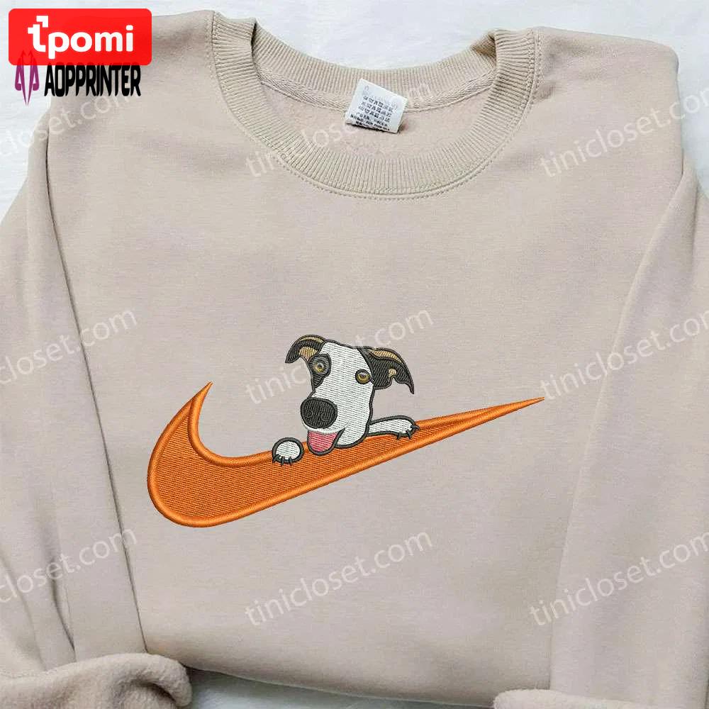 Dalmatian x nike embroidered shirt: unique animal design customizable nike tee Embroidered Shirt