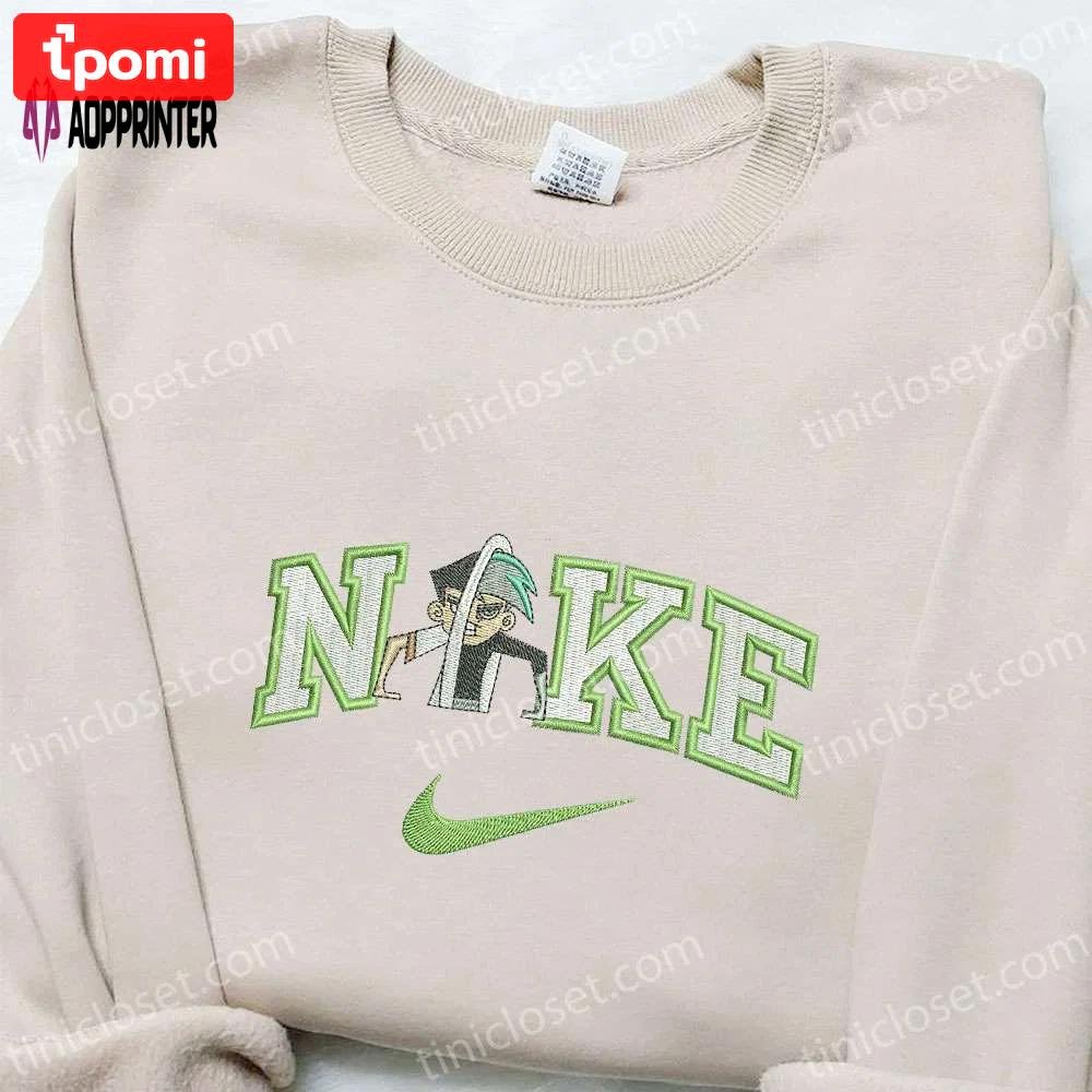 Danny phantom x nike cartoon embroidered sweatshirt & fairly oddparents shirt: nike inspired collection Embroidered Shirt