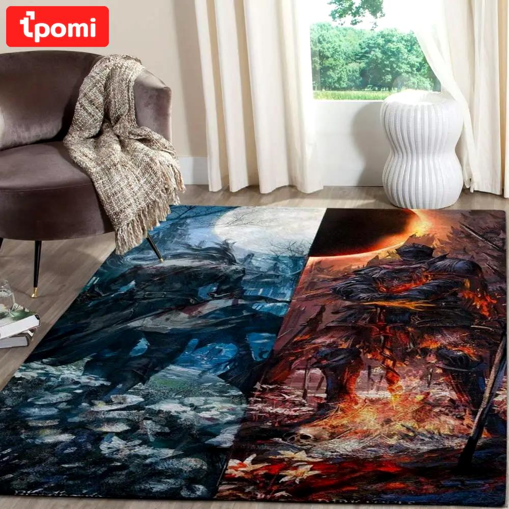 Dark sould remastered gaming area rugs living room carpet fn150104 rug regtangle carpet floor decor home decor Rectangle Rug