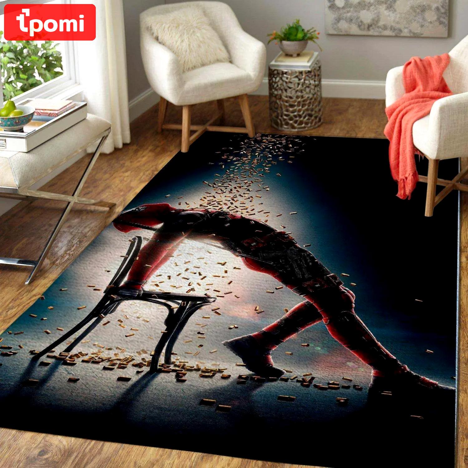 Deadpool funny marvel superheros area rugs marvel movies living room carpet Rectangle Rug