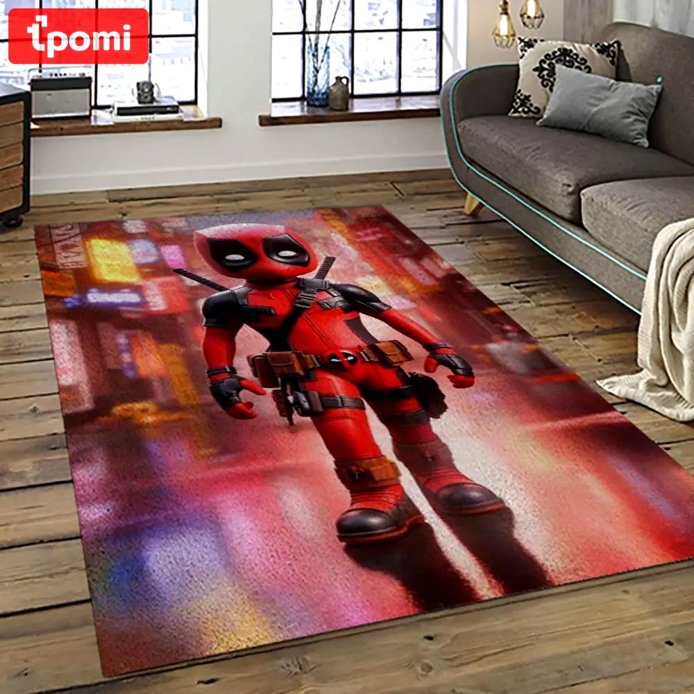 Deadpool marvel movie retangle carpet area rug home decor best gift for fan and friends dp38 Rectangle Rug