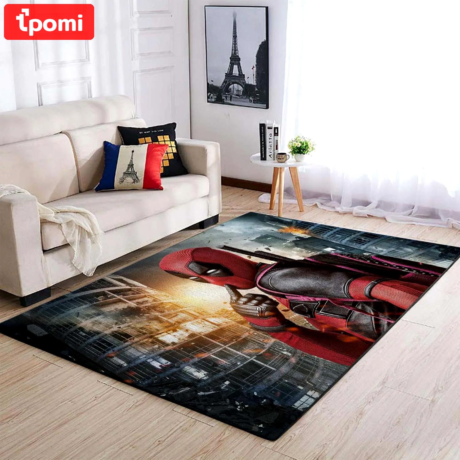 Deadpool marvel superheros area rugs marvel movies living room rug dp91210 Rectangle Rug