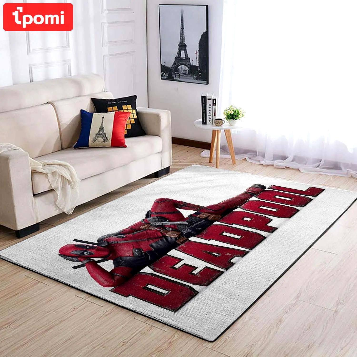 Deadpool marvel superheros area rugs marvel movies living room rug dp91212 Rectangle Rug