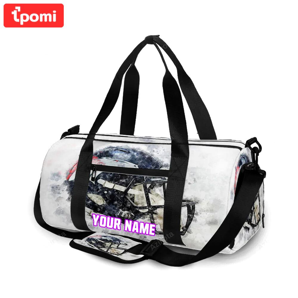 Denver broncos helmet v30 personalized name travel bag gym bag 1508 Travel Bag