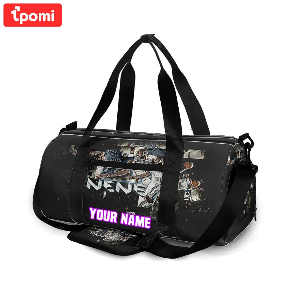 Denver nuggets nene1 personalized name travel bag gym bag 2150 Travel Bag