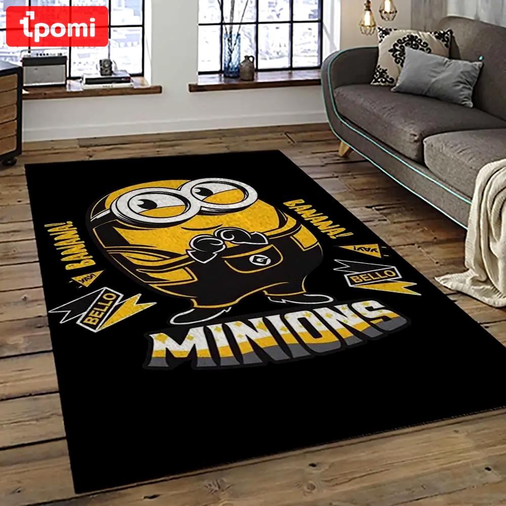 Despicable me film movie minion characters area rug home decor halloween gift best present for friends dmm16 Rectangle Rug
