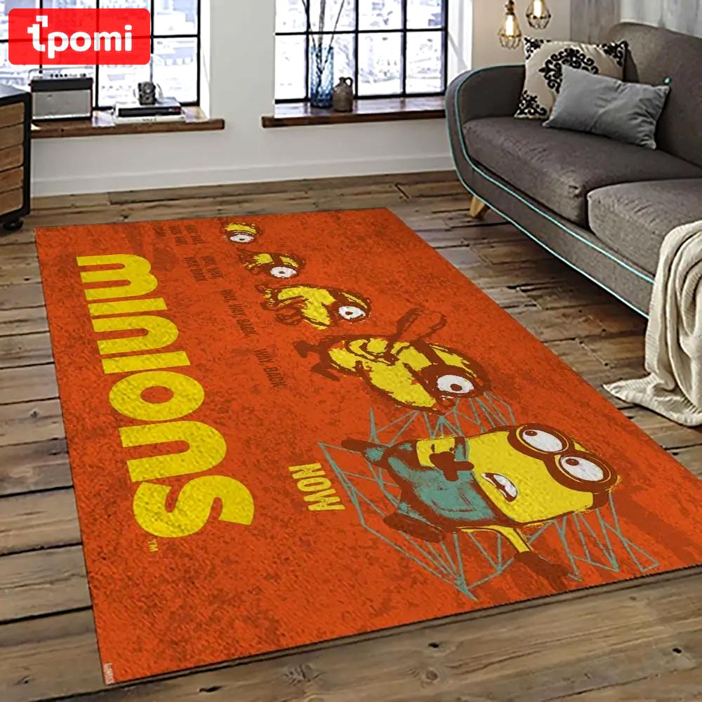Despicable me film movie minion characters area rug home decor halloween gift best present for friends dmm54 Rectangle Rug
