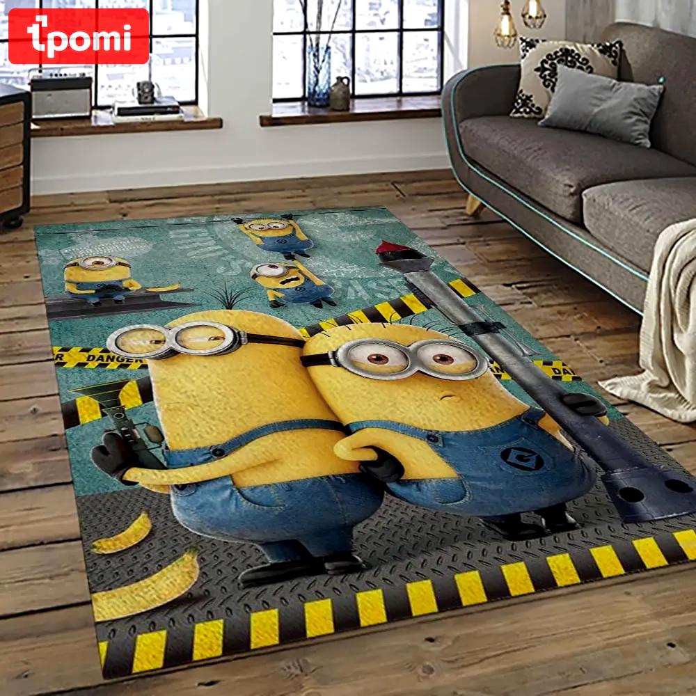 Despicable me film movie minion characters area rug home decor halloween gift best present for friends dmm6 Rectangle Rug
