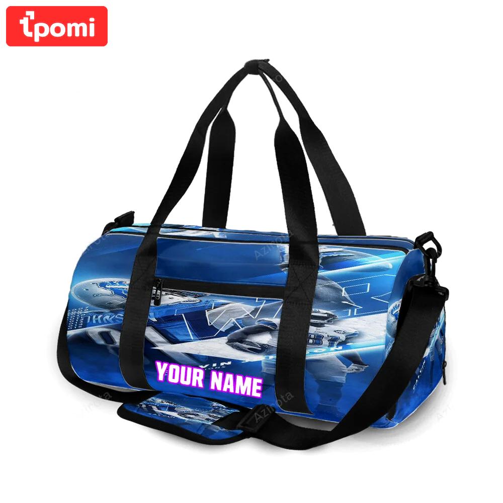 Detroit lions calvin johnson 81 v3 personalized name travel bag gym bag 1203 Travel Bag